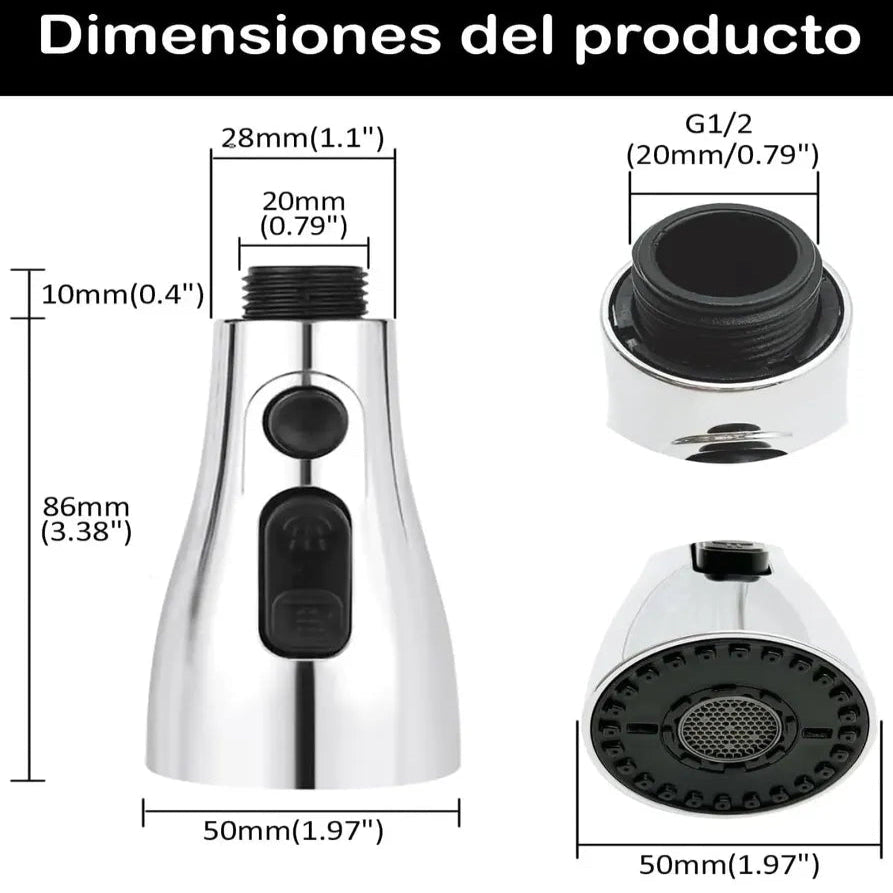Turbo Grifo | Extensor y Rociador