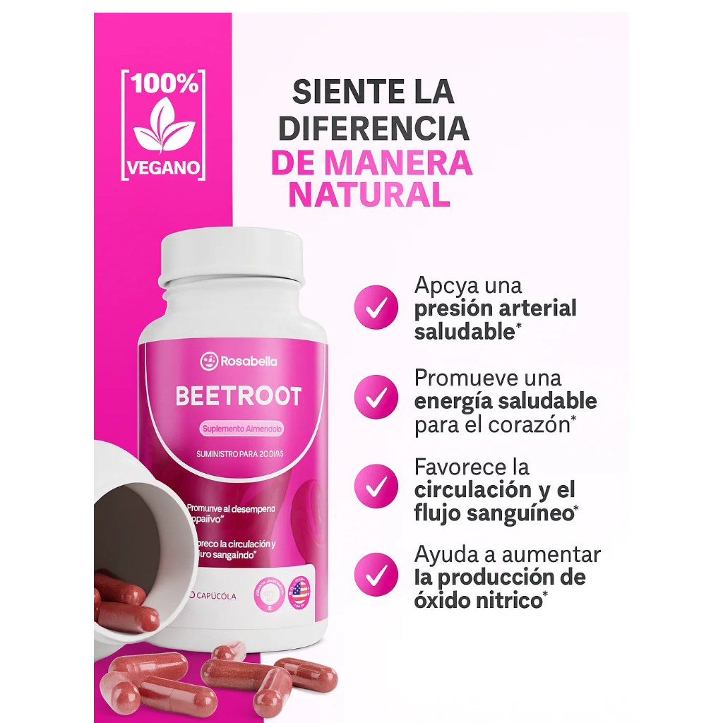 REMOLACHA MAX- Recupera tu energía, fuerza y vitalidad.