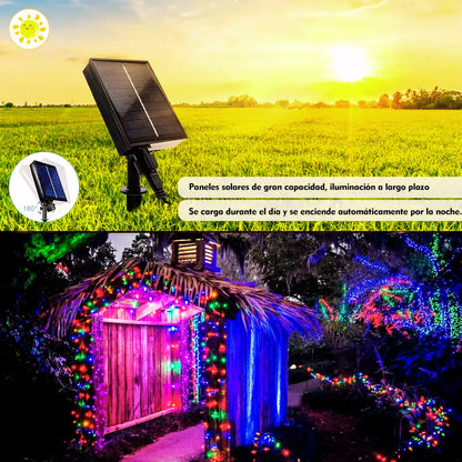 Luces Navidad Solar - 25 Metros