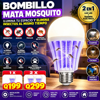Bombillo MataMosquito 2 En 1