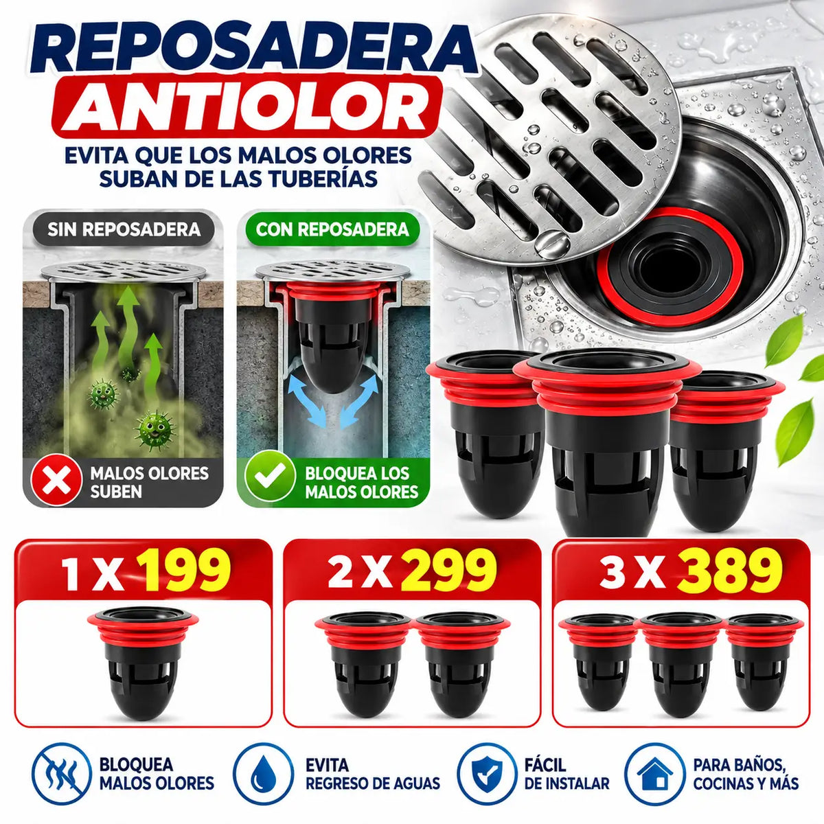Reposadera Antiolor