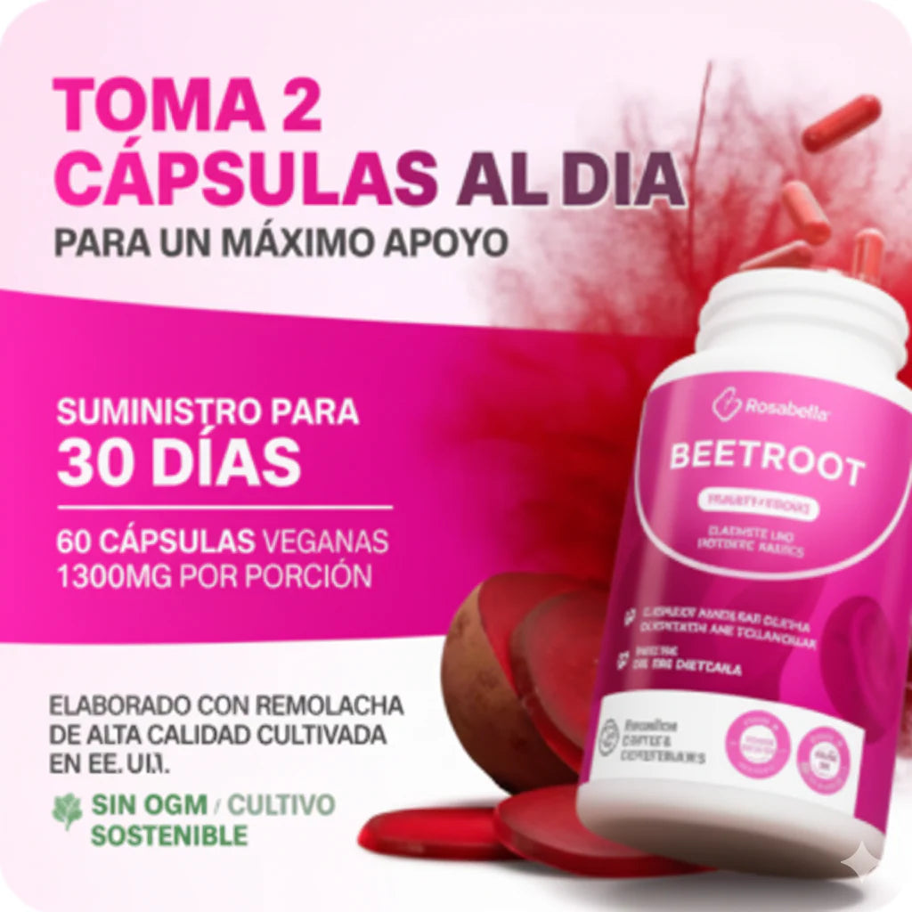 REMOLACHA MAX- Recupera tu energía, fuerza y vitalidad.
